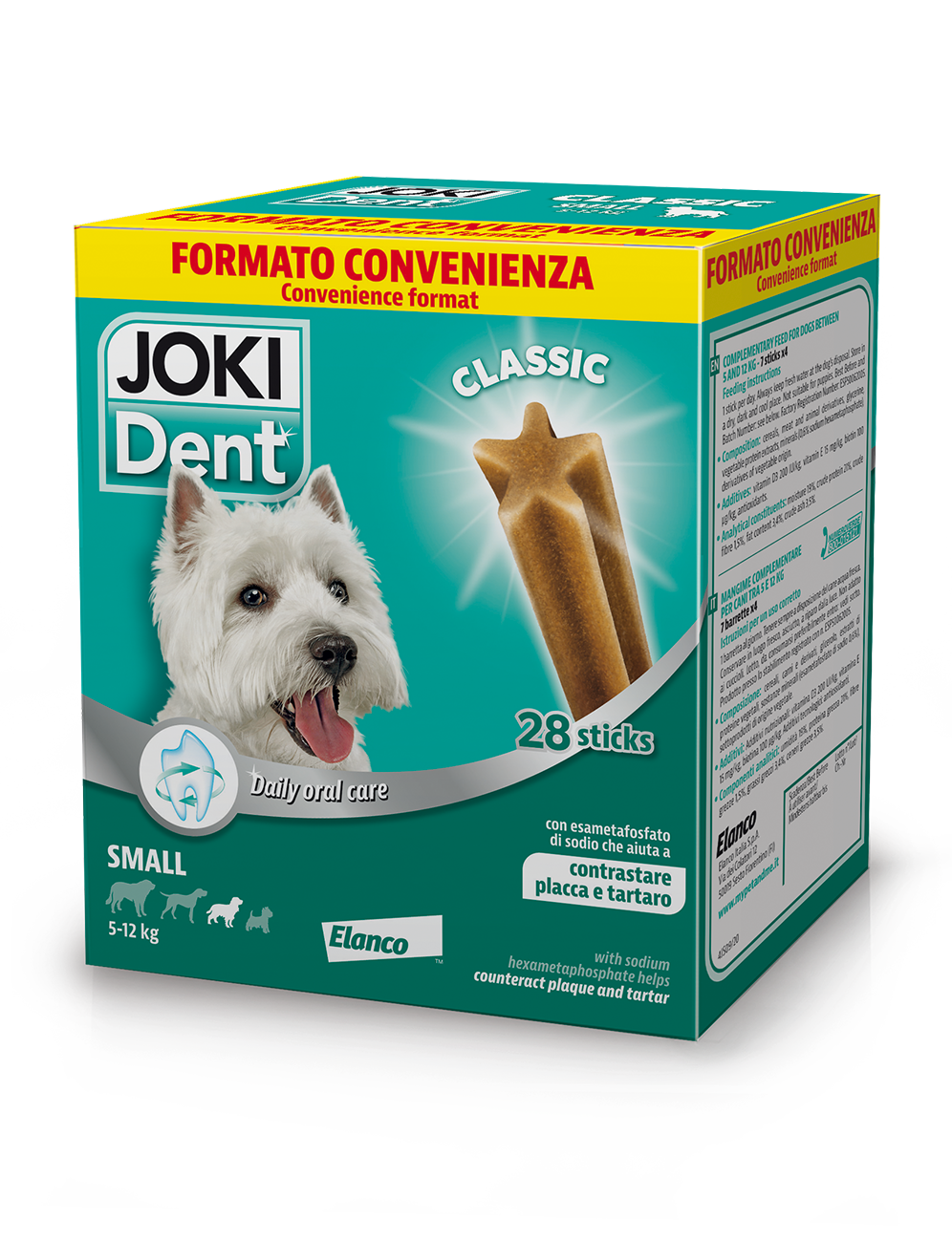 Joki Dent Classic Multipack Snack Dentale Per Cani e Cuccioli - 28 Stick