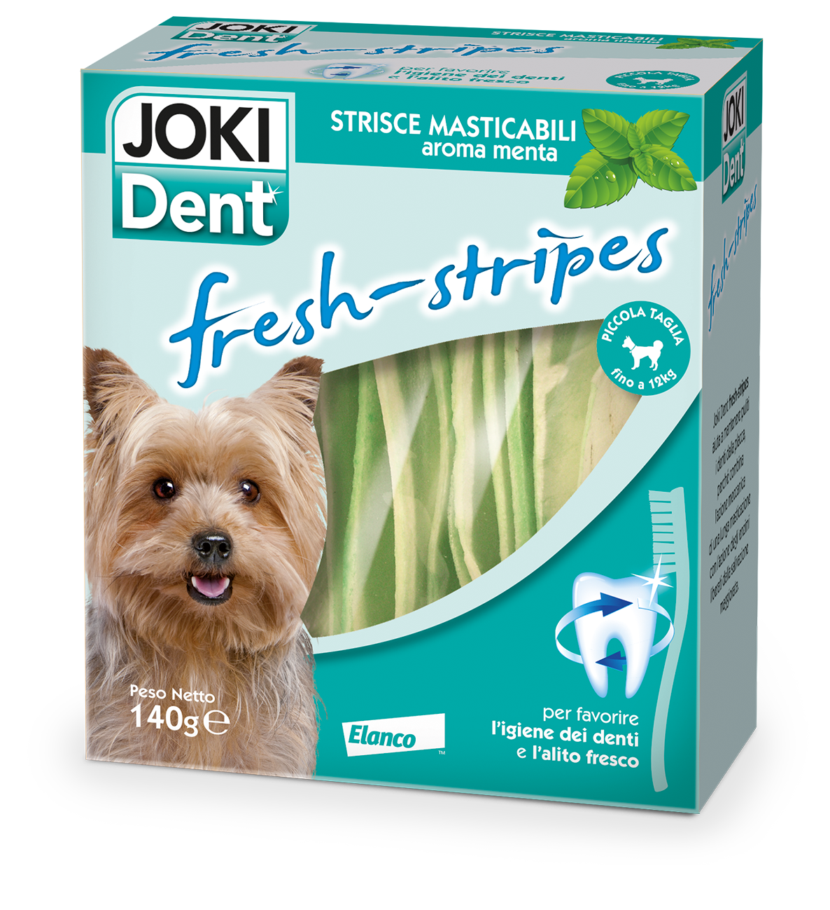 Joki Dent Fresh-Stripes 140 Grammi Snack Dentale Per Cani e Cuccioli