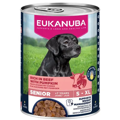 Eukanuba Senior Umido Con Manzo e Zucca - 6 Lattine x 400 Grammi