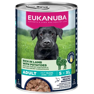 Eukanuba Adult Umido Con Agnello e Patate - 6 Lattine x 400 Grammi
