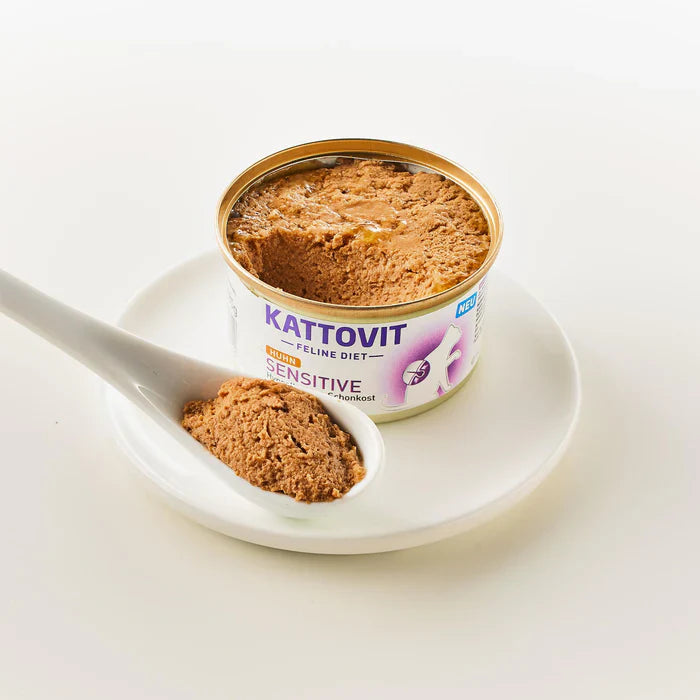 Kattovit Sensitive Per Gatti Adulti - 12 Lattine Patè x 85 Gr.
