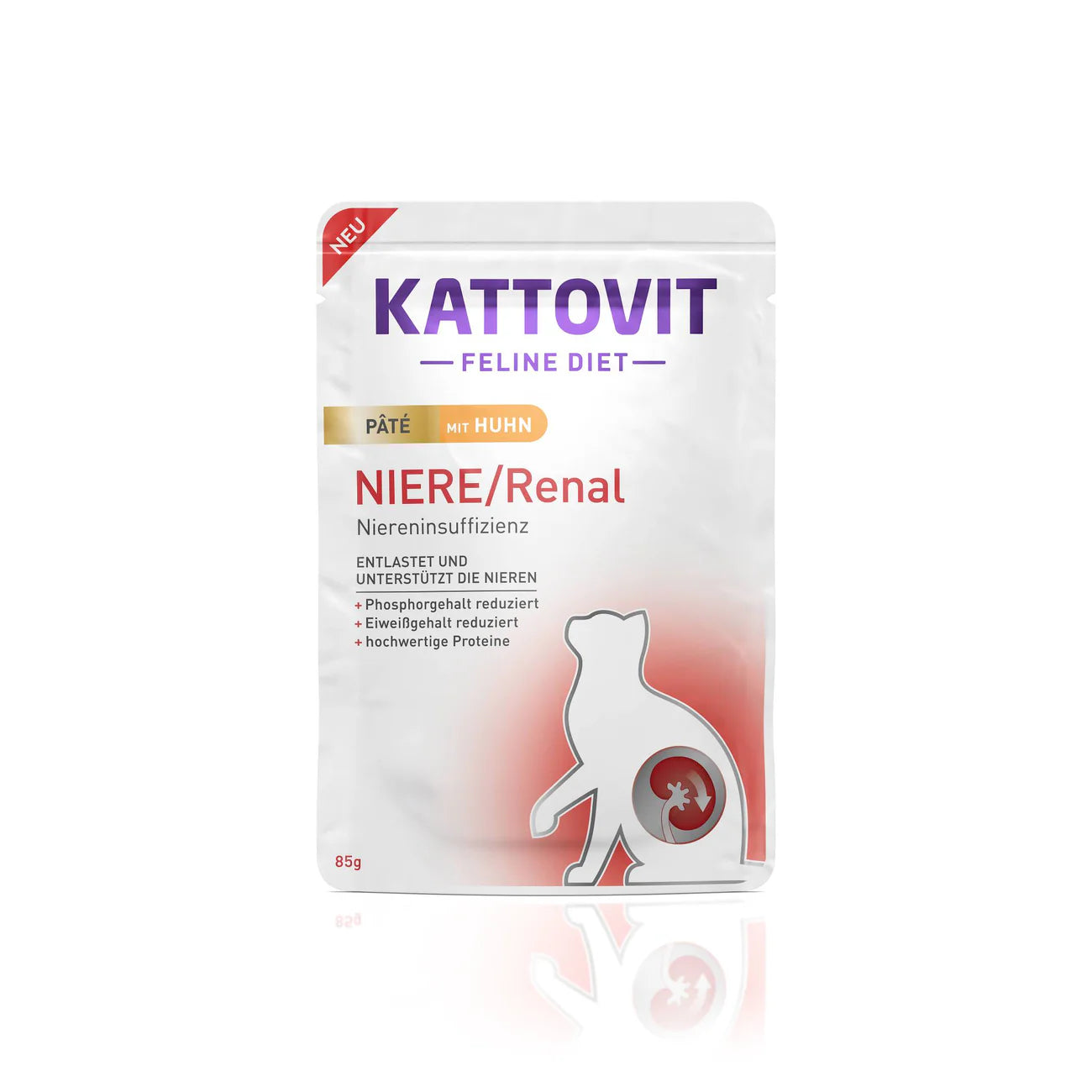 Kattovit Renal Patè Umido Con Pollo Per Gatti - 10 Buste x 85 gr.