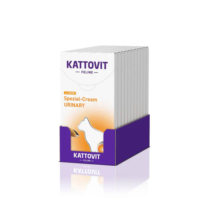 Kattovit Crema Urinary Al Pollo Per Gatti Adulti - 11 Pz Da 6 Bustine x 15 gr.