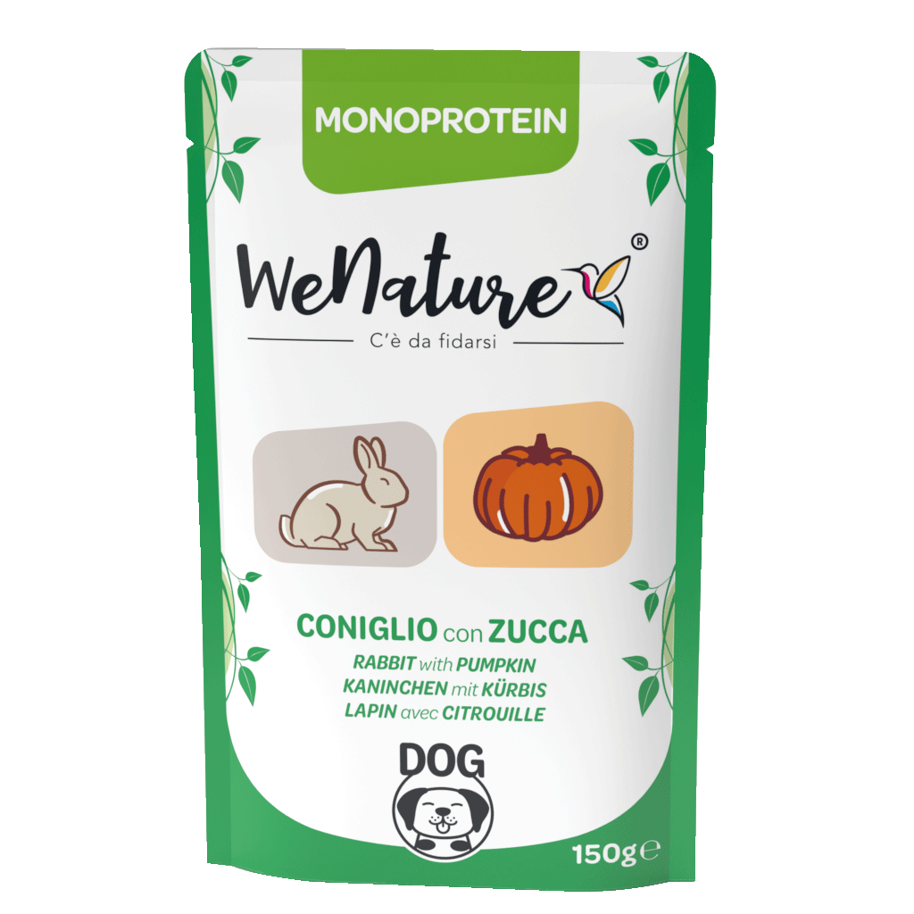 We Nature Monoprotein Cibo umido Per Cani Adulti - 14 Buste x 150 Grammi