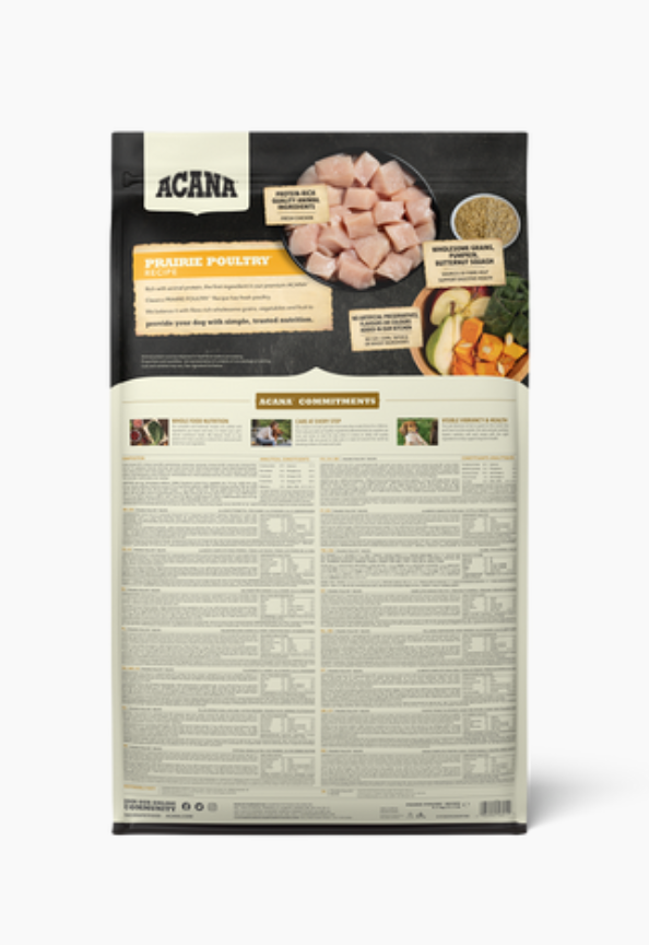 Acana Dog Classics New - Prairie Poultry - Cibo Secco Per Cani