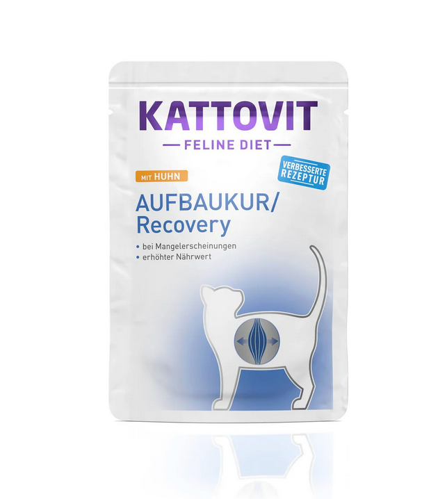 Kattovit Recovery Con Pollo Umido Per gatti Adulti - 24 Buste x 85 Gr.
