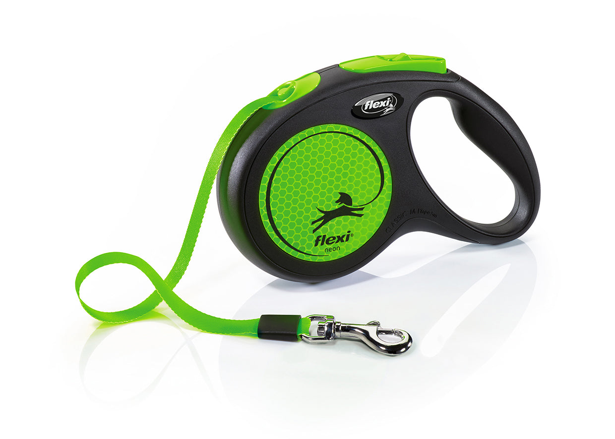 Flexi Neon Guinzaglio Fettuccia Medium 5 Metri Per Cani e Cuccioli