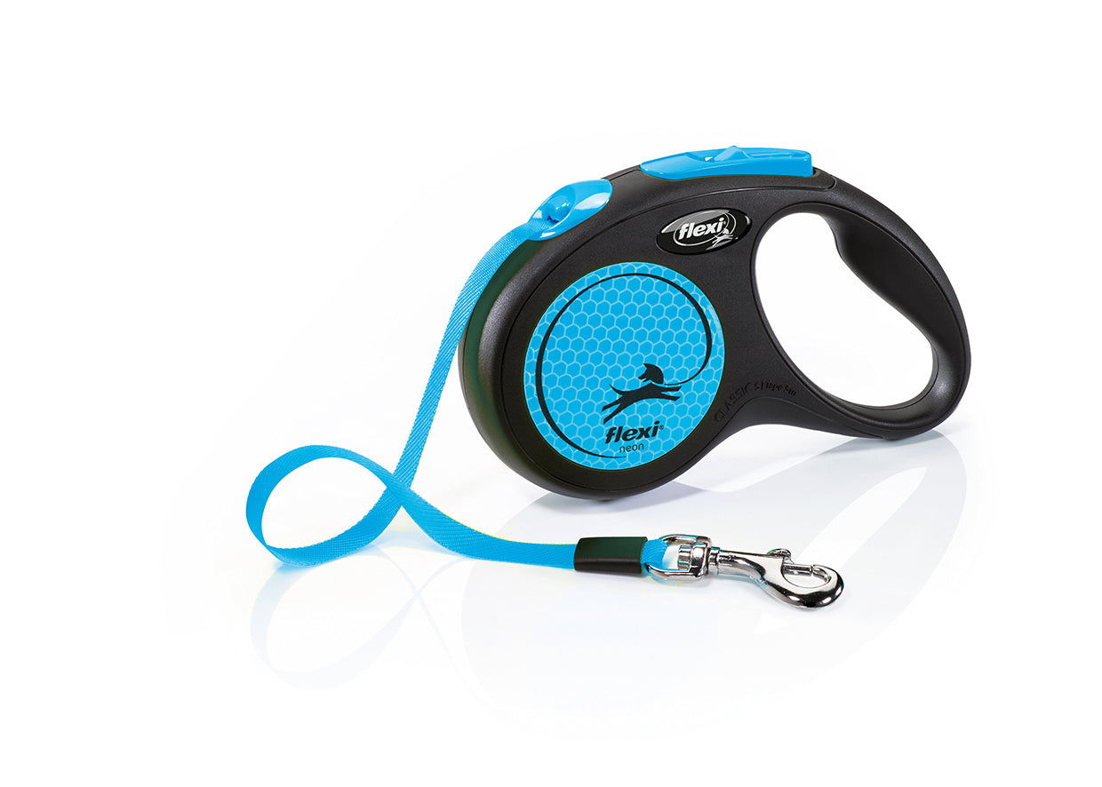 Flexi Neon Guinzaglio Fettuccia Small 5 Metri Per Cani e Cuccioli