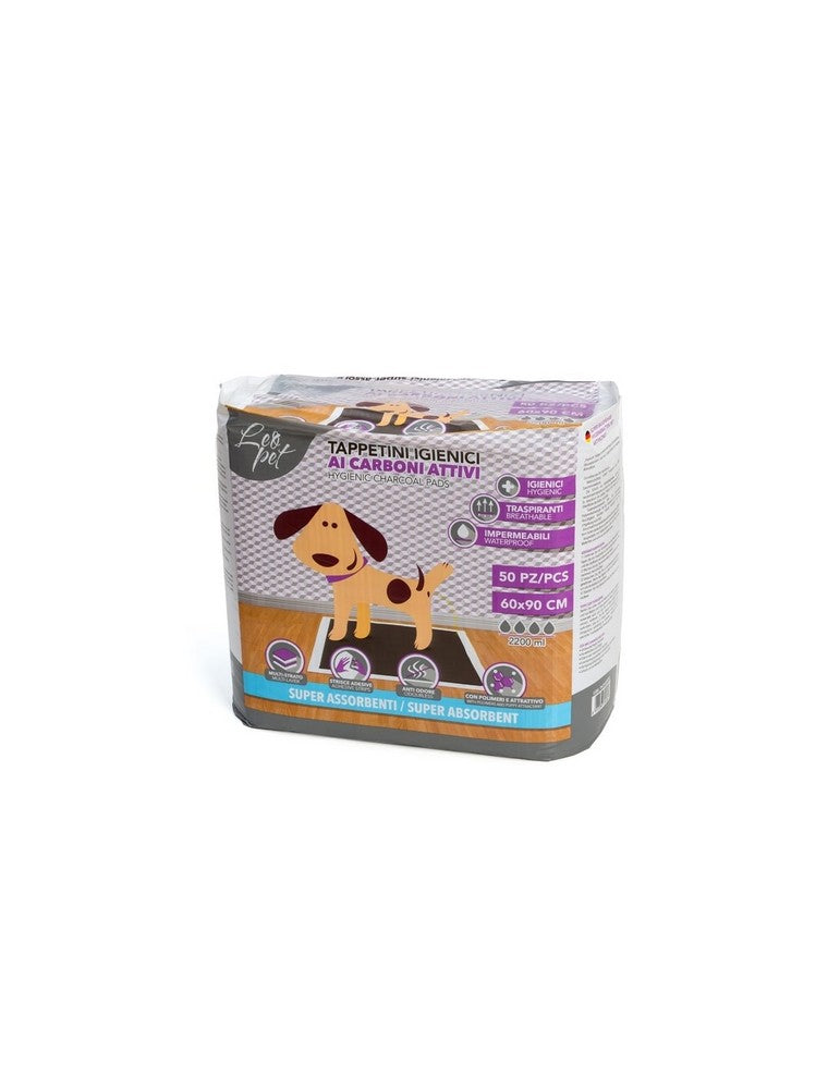 Leopet Tappetini Assorbenti Ai Carboni Attivi Per Animali Domestici - 50 Pezzi