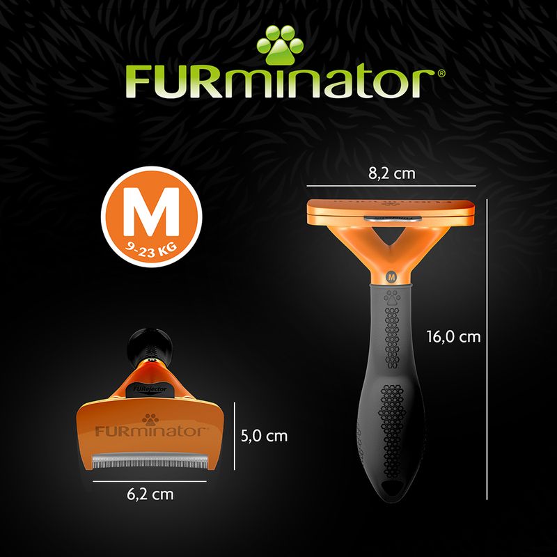Deshedding FURminator Spazzola Per Cani Di Taglia Media