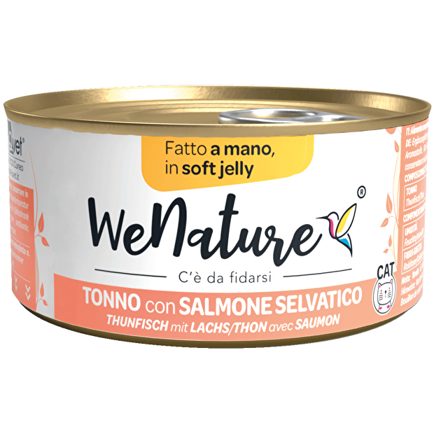 We Nature Soft Jelly Cibo Umido per Gatti Adulti - 24 lattine x 85 Grammi