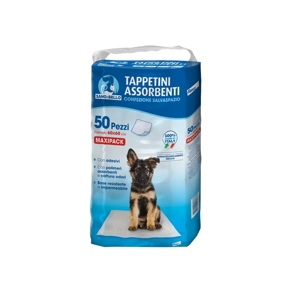 Sano & Bello Tappetini Assorbenti 60x60 cm Per Cani e Cuccioli