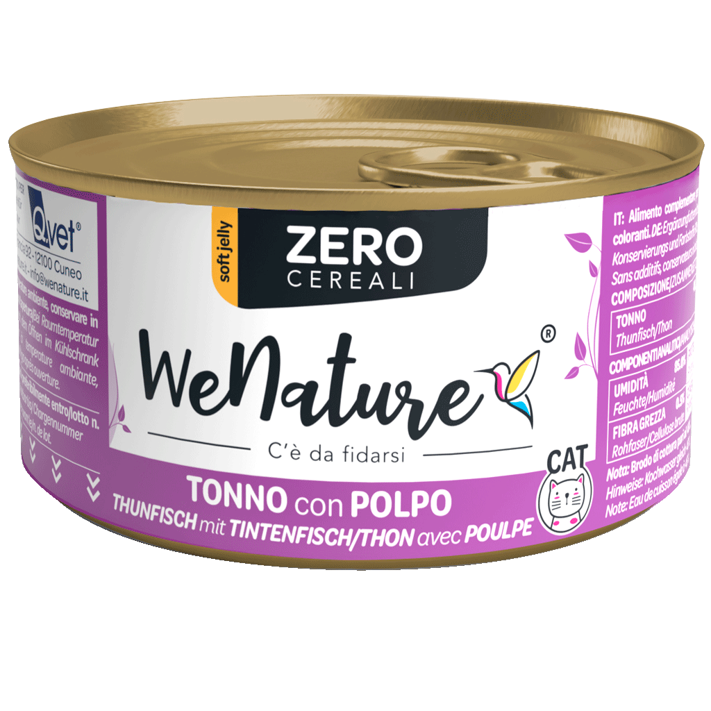 We Nature Zero Cereali In Jelly Per Gatti Adulti - 24 Lattine x 85 Grammi