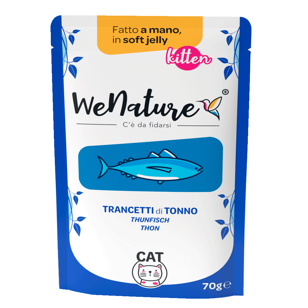 We Nature Kitten Pouch Jelly Per Gattini - 16 Buste x 70 Grammi